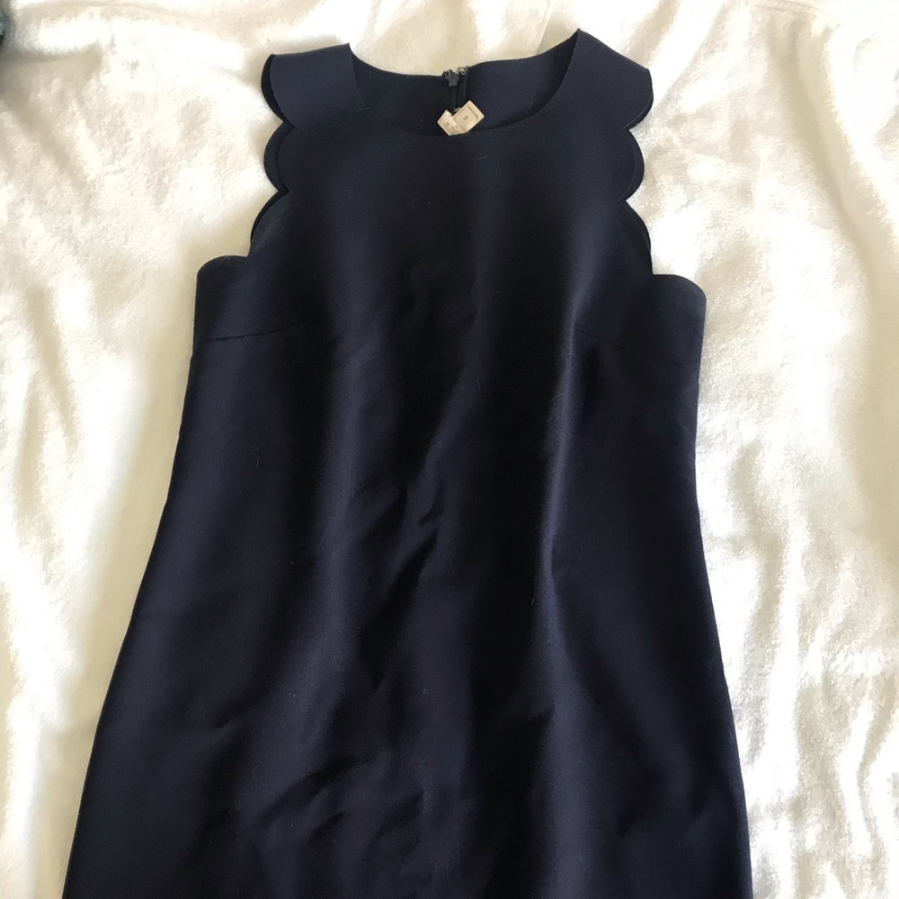 J.Crew Scolloped edge dress